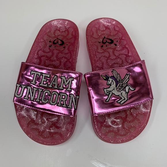 unicorn flip flops children's place